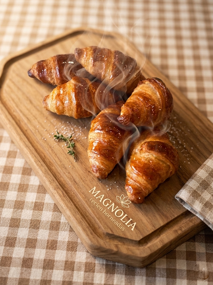 Mini Croissants Recién Horneados (Una docena) – ¡Pura Tentación Artesanal!